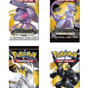 Booster Pack full artwork set (4 stk.) fra B&W Legendary Treasures