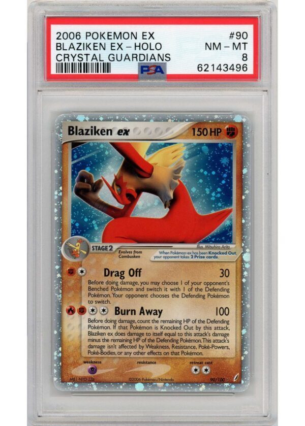 Blaziken ex 90100 PSA 8