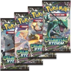 Booster Pack full artwork set (4 stk.) fra S&M Celestial Storm