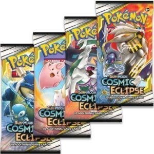 Booster Pack full artwork set (4 stk.) fra S&M Cosmic Eclipse