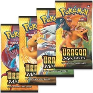 Booster Pack full artwork set (4 stk.) fra S&M Dragon Majesty