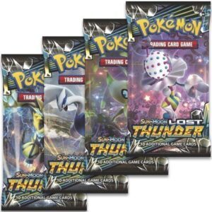 Booster Pack full artwork set (4 stk.) fra S&M Lost Thunder