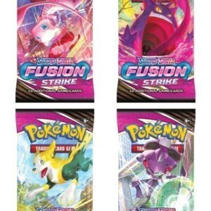 Booster Pack full artwork set (4 stk.) fra SWSH Fusion Strike