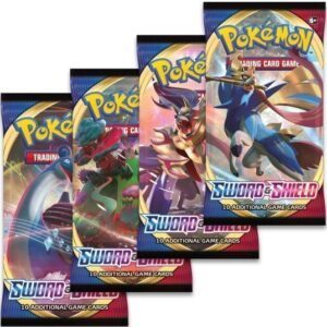 Booster Pack full artwork set (4 stk.) fra Sword & Shield