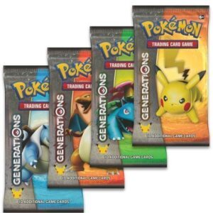 Booster Pack full artwork set (4 stk.) fra XY Generations.