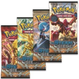 Booster Pack full artwork set (4 stk.) fra XY Steam Siege