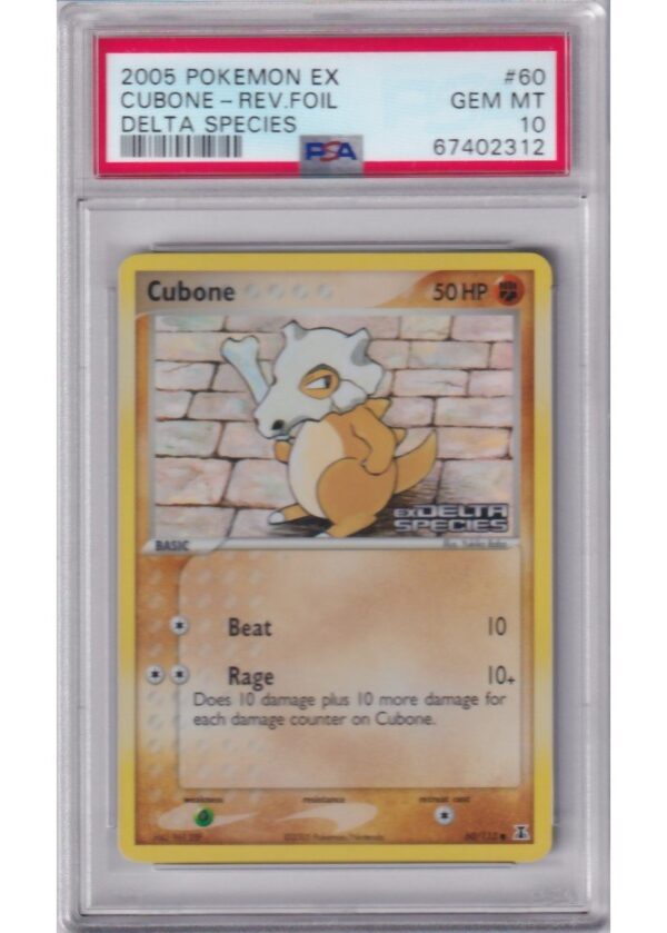 Cubone 60113 Reverse Foil PSA 10