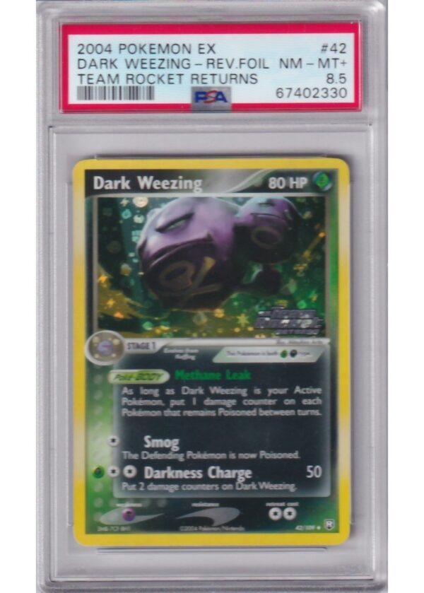 Dark Weezing 42109 Reverse Foil PSA 85