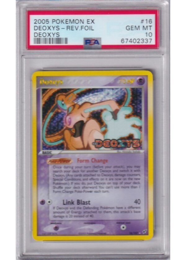 Deoxys 16107 Reverse Foil PSA 10