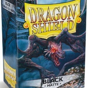 Dragon Shield matte (Sort) Deck Protector Sleeves 100 stk. top-loading (63x88mm)