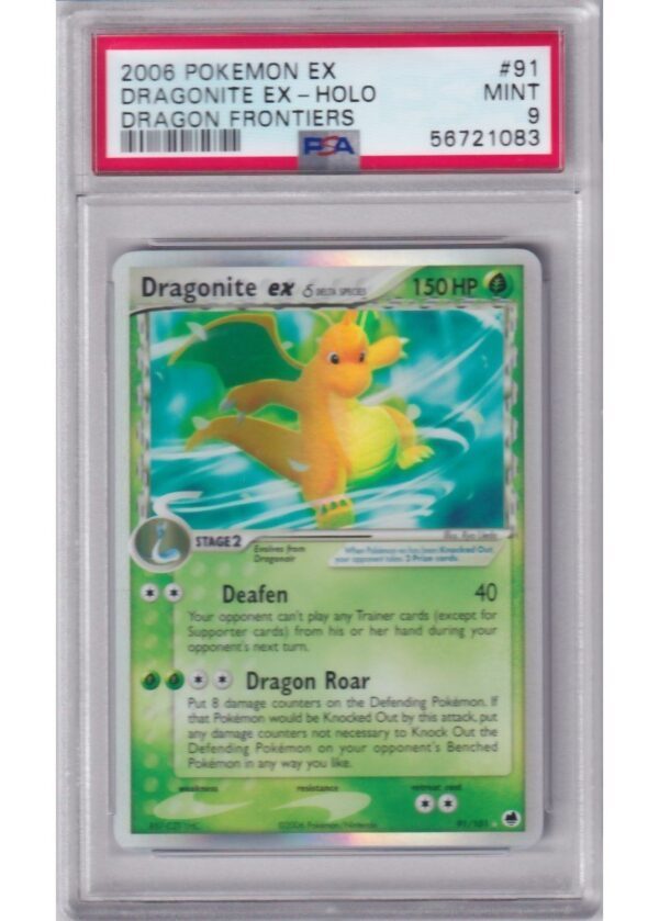 Dragonite ex delta 91101 PSA 9