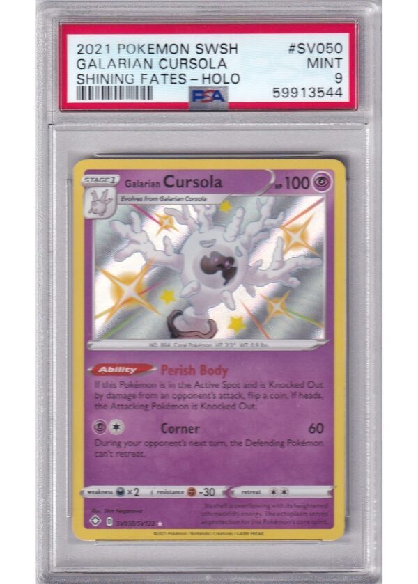 Galarian Cursola SV050SV122 PSA 9