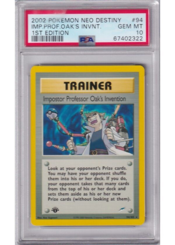 Imposter Professor Oaks Invention 94105 1st Edition PSA 10