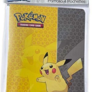 Lille softcover mappe med pokemonmotiv (Pikachu) (4 kort pr. side)