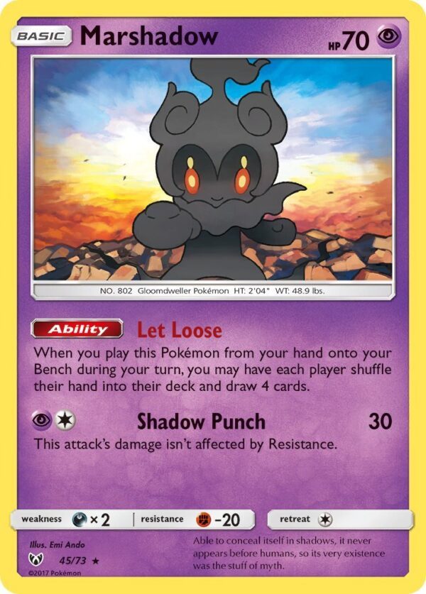 Marshadow SM85 Pokemon Sun Moon promo