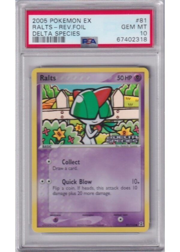 Ralts 81113 Reverse Foil PSA 10