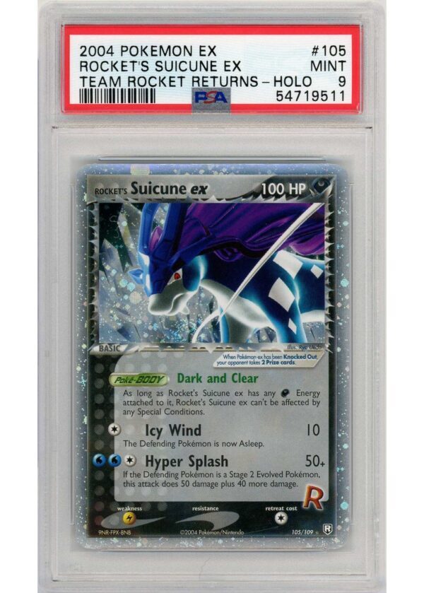 Rocket´s Suicune ex 105109 PSA 9