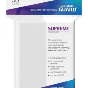 SUPREME UX (Klar) Deck Protector Sleeves 50 stk. top-loading (66x91mm)