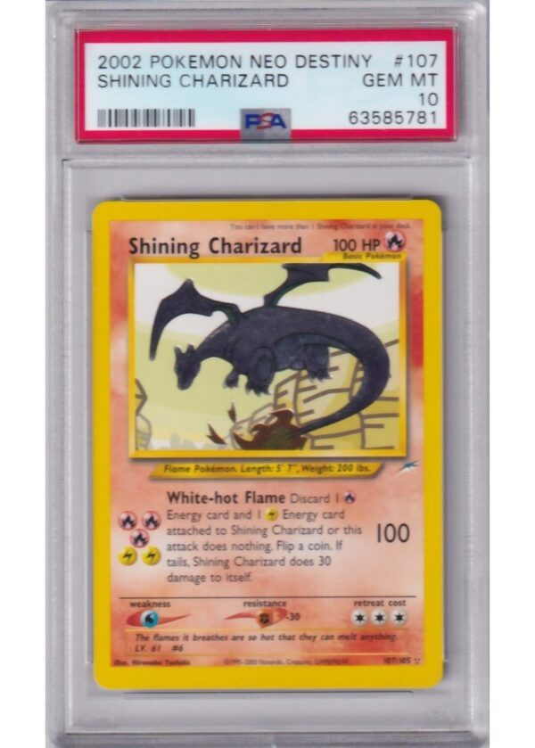 Shining Charizard 107105 PSA 10