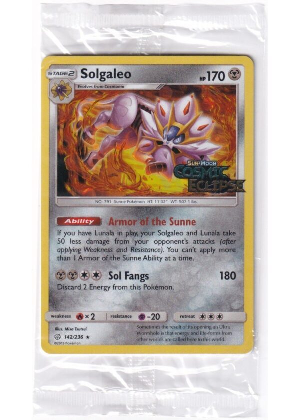 Solgaleo 142236 Cosmic Eclipse Stamp Sealed