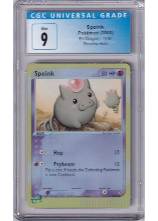 Spoink 7497 Reverse Foil CGC 9