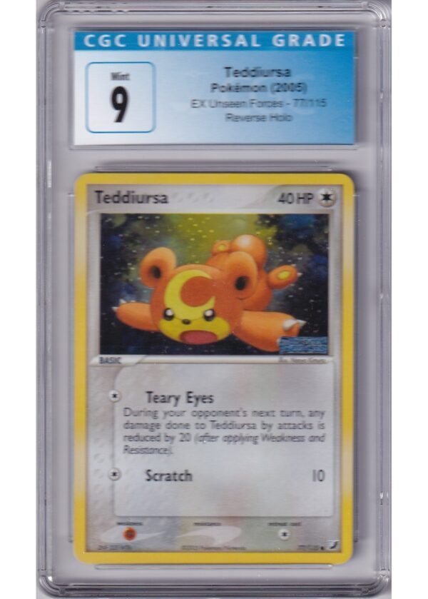 Teddiursa 77115 Reverse Foil CGC 9