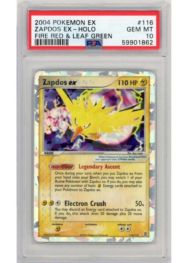 Zapdos ex 116112 PSA 10