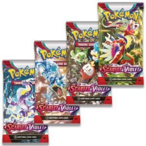 Booster Pack full artwork set (4 stk.) fra Scarlet & Violet