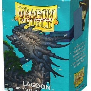 Dragon Shield matte dual (Blå / Lagoon) Deck Protector Sleeves 100 stk. top-loading (63x88mm)