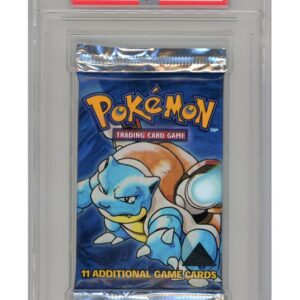 Base Set Black Triangle Booster Pakke - Blastoise artwork - PSA 10