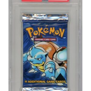 Base Set Black Triangle Booster Pakke - Blastoise artwork - PSA 9