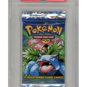 Base Set Black Triangle Booster Pakke - Venusaur artwork - PSA 10