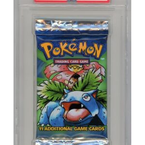 Base Set Black Triangle Booster Pakke - Venusaur artwork - PSA 10