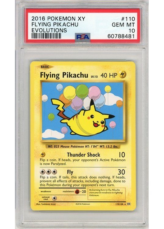 Billede af Flying Pikachu - 110/108 - PSA 10