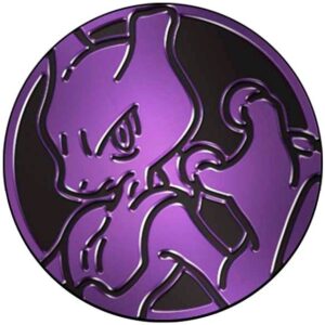 Mewtwo Pokemon mønt (Lilla - Mirror Holo) - Almindelig