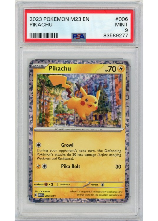 Brug Pikachu - 006/015 - PSA 9 til en forbedret oplevelse