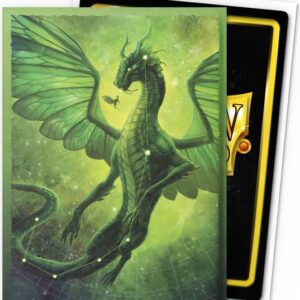 Rayalda drage (Grøn) Deck Protector Sleeves 100 stk. top-loading (63x88mm) - Dragon Shield