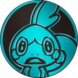 Sobble Pokemon mønt (Blå - Mirror Holo) - Almindelig