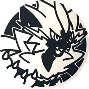 Zeraora Pokemon mønt (Sølv - Mirror Holo) - Stor