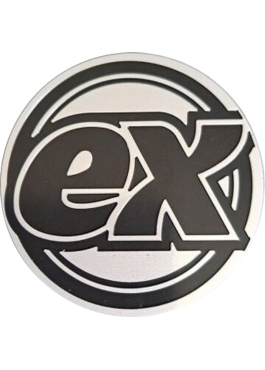 Billede af ex symbol Pokemon mønt (Hvid - Non Holo) - Stor