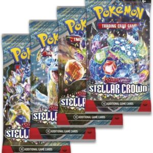 Booster Pack full artwork set (4 stk.) fra SV07 Stellar Crown